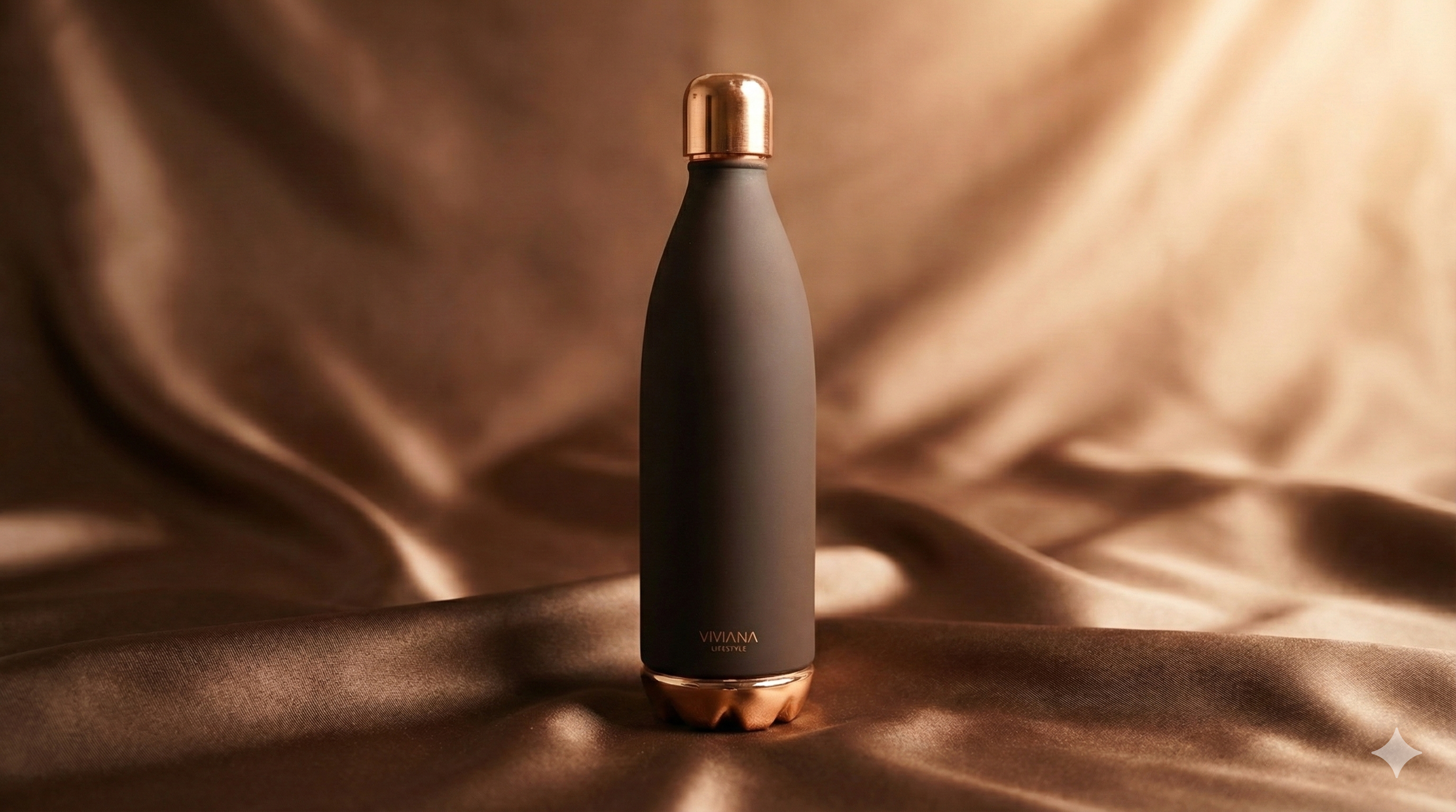Atlas Silk Brown Bottle - Viviana London Atlas Silk Brown Bottle - luxury handcrafted Velvet piece from Viviana London